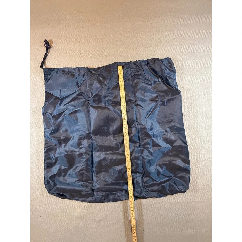 The Art of Packing Navy Blue Travel Laundry Bag Foldable Pouch Drawstring Nylon